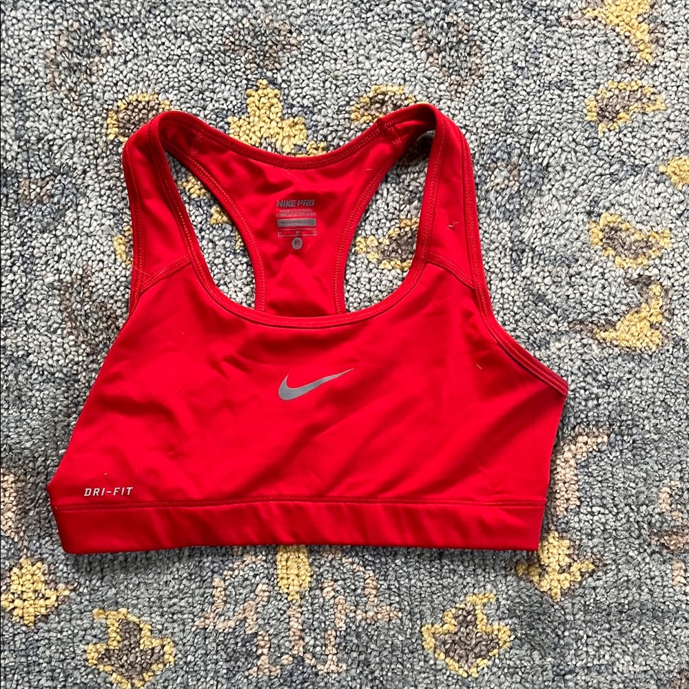 Nike Women's Vibrant Red Sports Bra